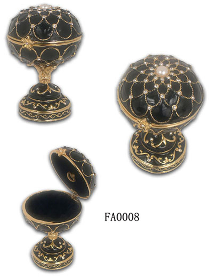 Faberge Egg Hand Painted Jewelry Trinket Box Gift for Easter Egg Music Box Pewter Figurine Musical Egg Home DecorDirect