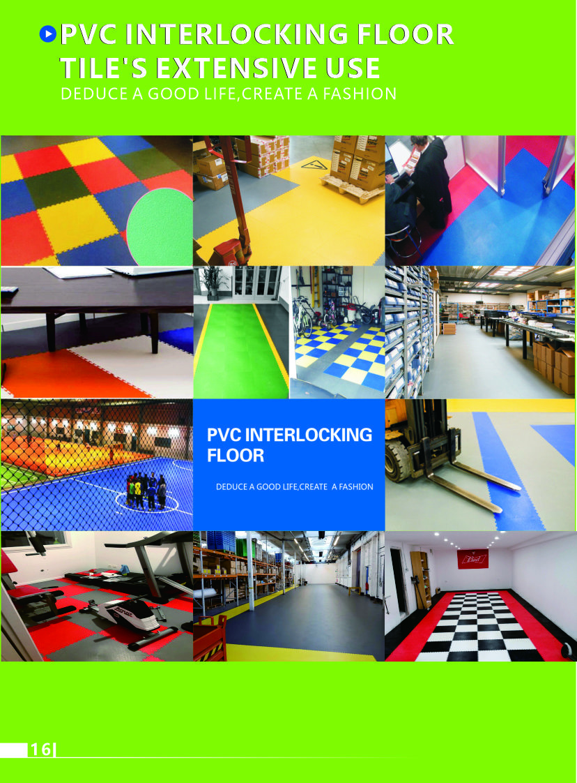 Anti Slip PVC Garage Floor Mat 498*498mm PVC Tile Garage Flooring