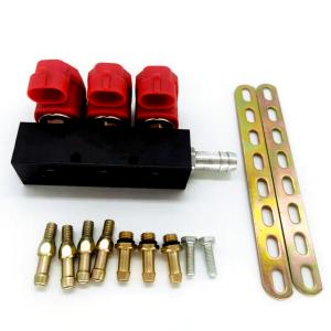 China LN-VTK03 3 Cyl LPG CNG Gas Fuel Injector Rail Compressed Natural Gas Injector on sale