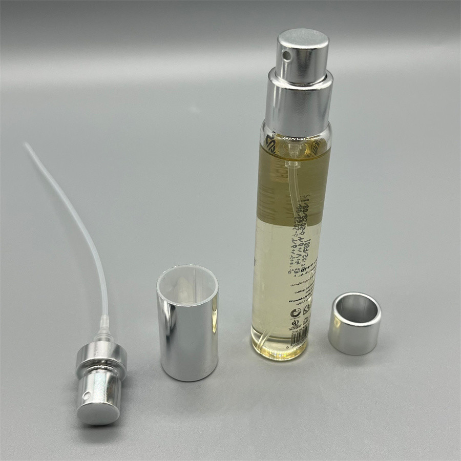 Aluminium Plastic Silver Color Perfume Pump With Cap Chic Dispenser For Perfumes