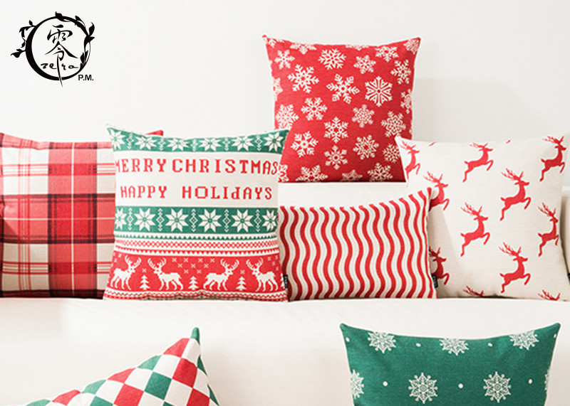 Christmas Decor Santa Claus Pillows Christmas Decorative Throw Pillow Case Sofa Home