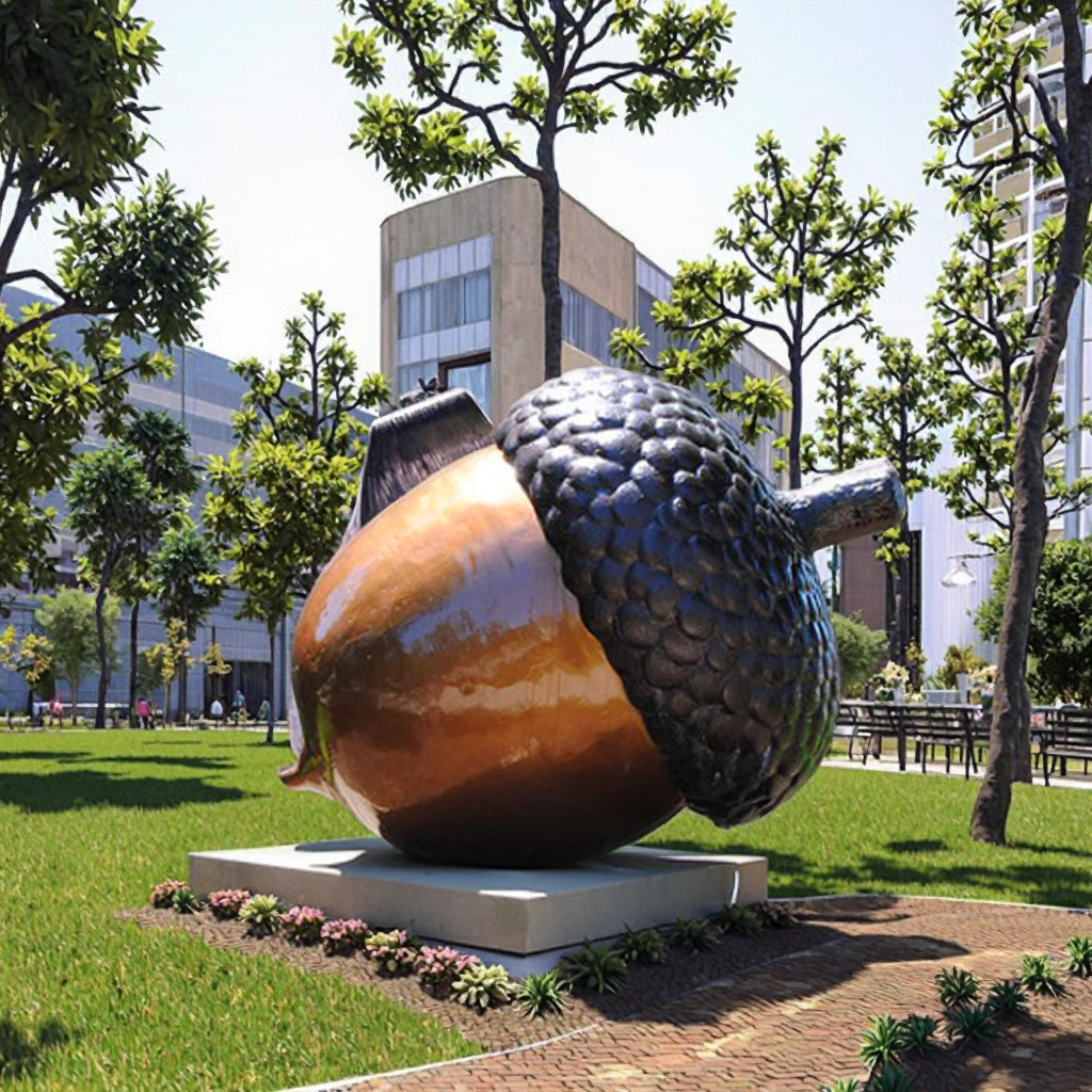 Large Brass Bronze Casting Pear Sculpture Statue