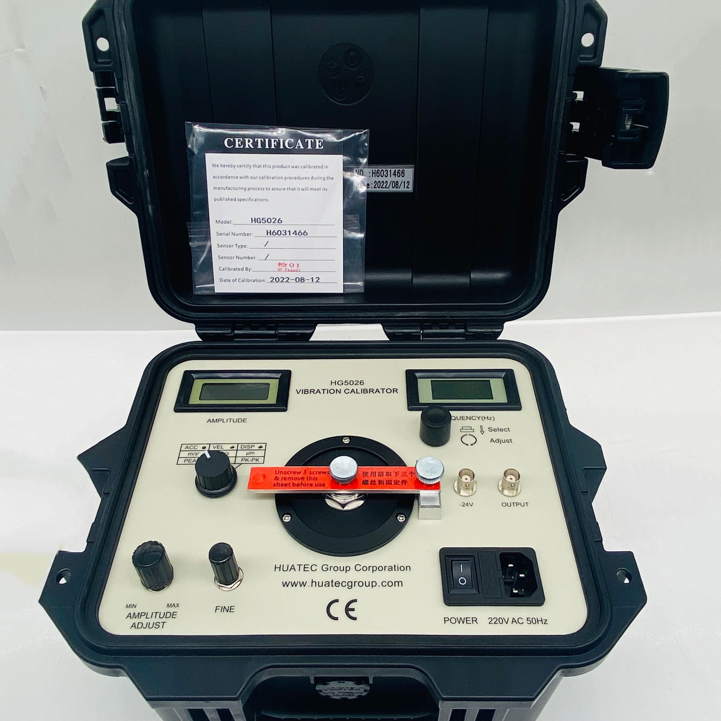 5mm And 8mm Probes Vibration Calibrator For Accurate 1-1280 Hz Frequency Calibration