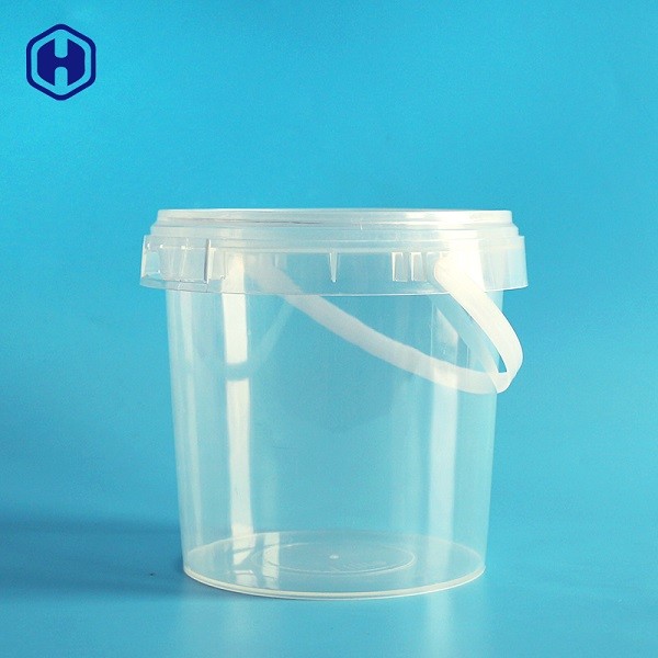 Custom Labels Plastic Round Food Containers Anti Fake Fully Recyclable