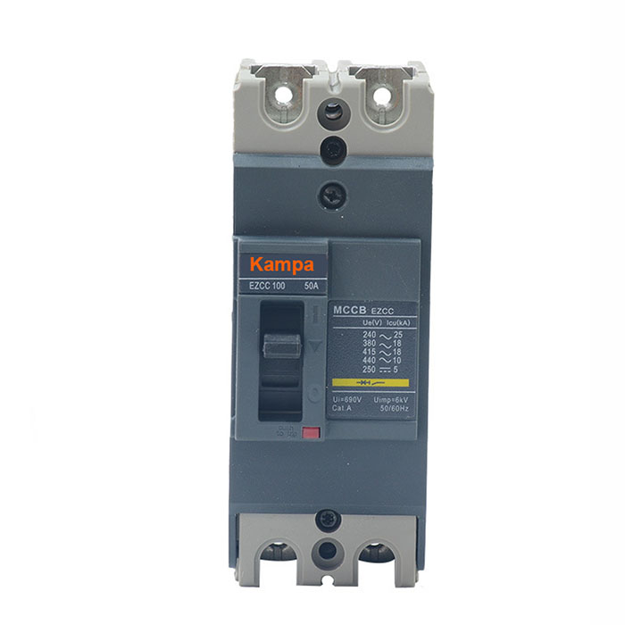 Single Pole Compact Circuit Breaker Ezc100 Famous Brand MCCB 2p 15A 20A 30A Famous Brand MCCB