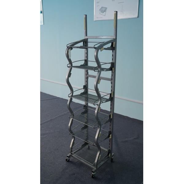 Coffee Shelf Display Rack L*W*H: 700*600*1000 Size 4 Castors DR-PEN-004