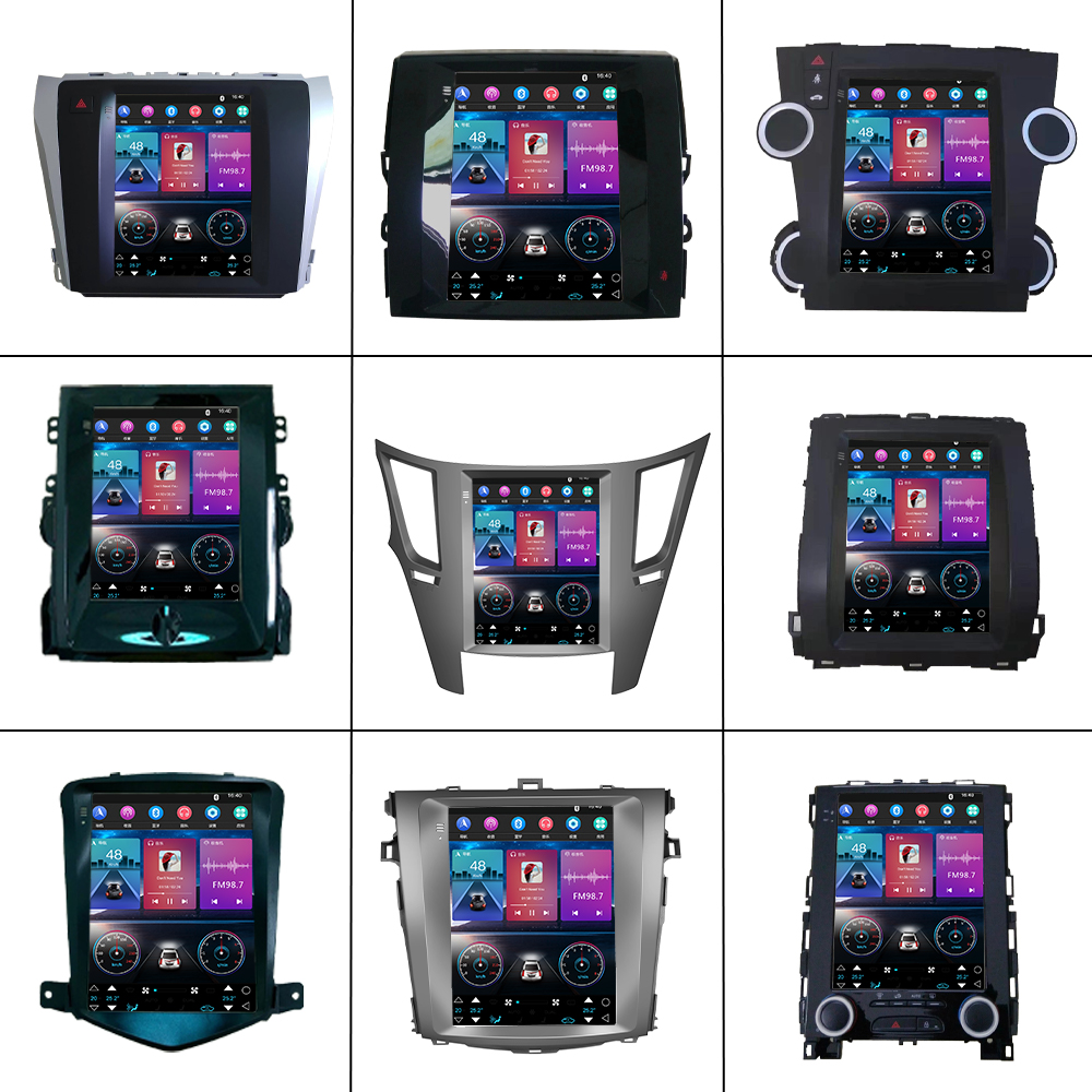 9.7 Inch QLED Screen Carplay Car Radio for Uniersal Android Octa Core DVD GPS Navigation Player