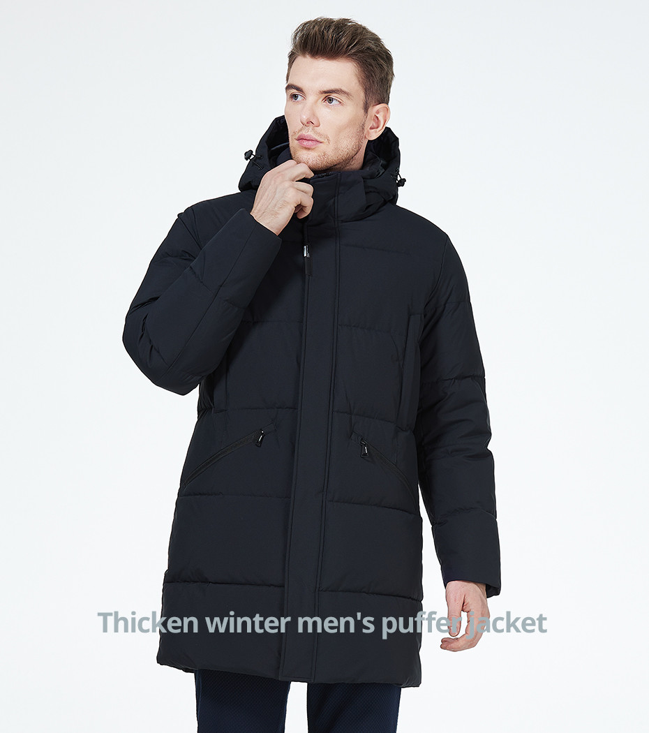 Unisex Mens Waterproof Winter Jacket Imitation Fur Down Puffer Coat Size 54