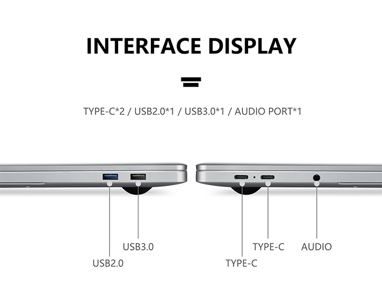1920x1080 Resolution 15.6 Inch Ultra Slim Notebook For Business Home Office