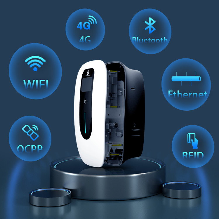 7kw Type 2 RFID Electric Vehicle Wifi EV Charger 32a 230V 1 Phase For Home
