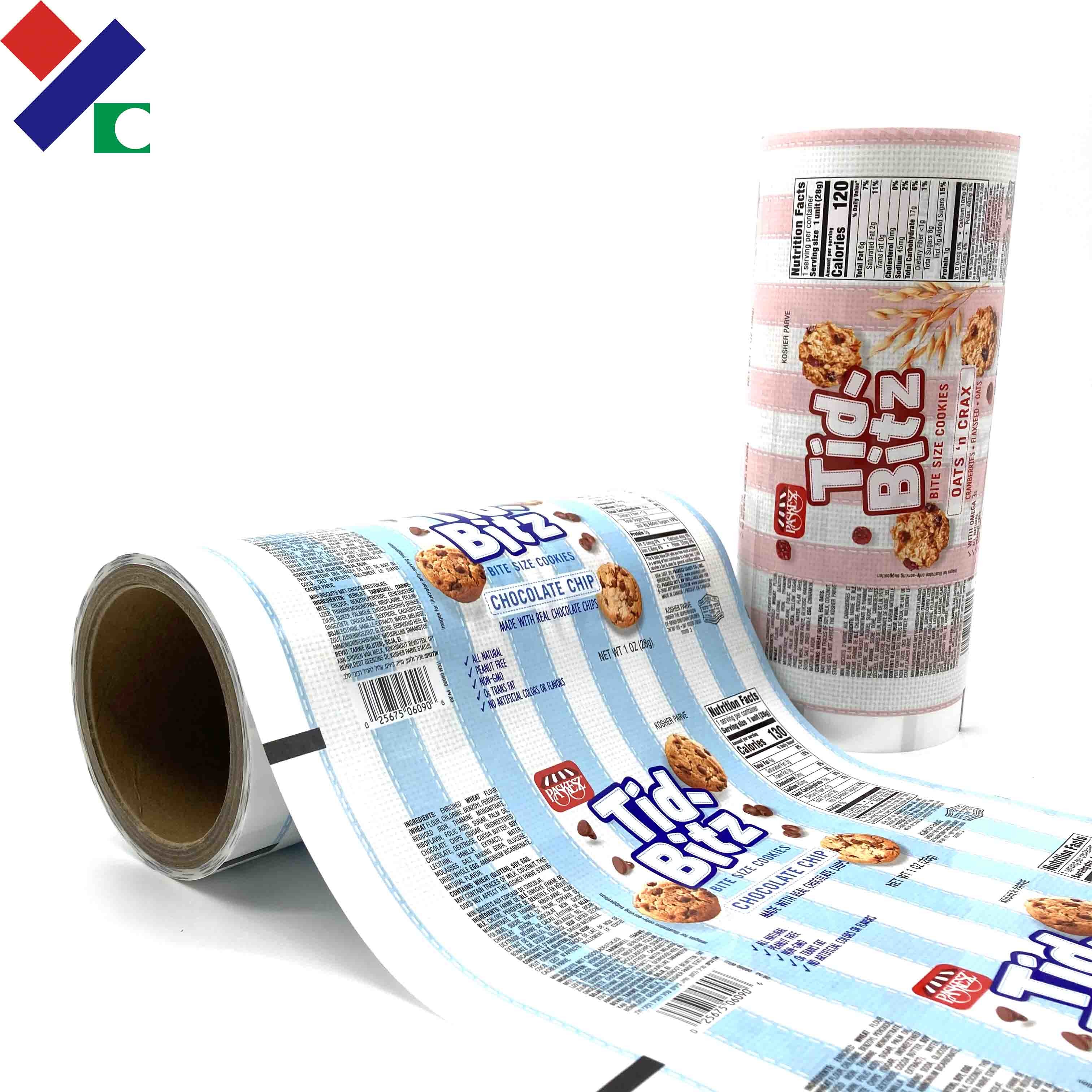 Food grade Metallized BOPP Film Rolls For Snack Food / Chocalate Chips