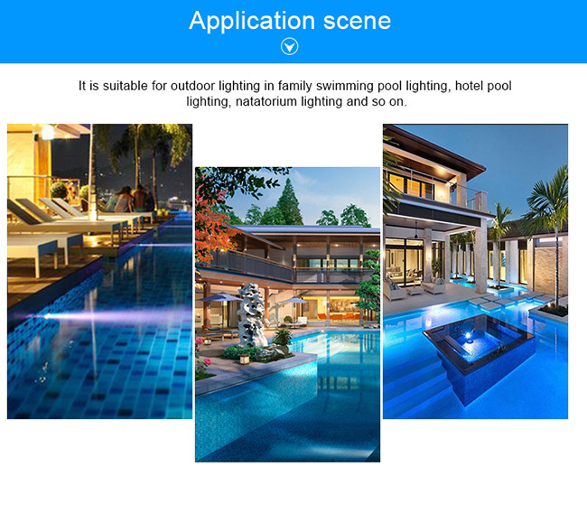 IP68 Structure Waterproof Stainless Steel Light Swimming Pool 12V LED Pool Light Bulb RGB