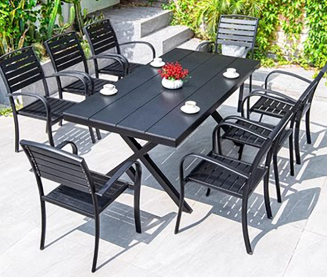Modern Cafe Shop Garden Waterproof Sillas De Comedor Metal Armrest Cast Aluminium Chairs Indoor Outdoor Patio Furniture