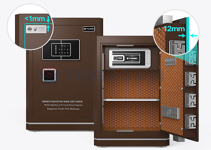 Fingerprint Or Password fireproof safety deposit box Interior Design H680mm