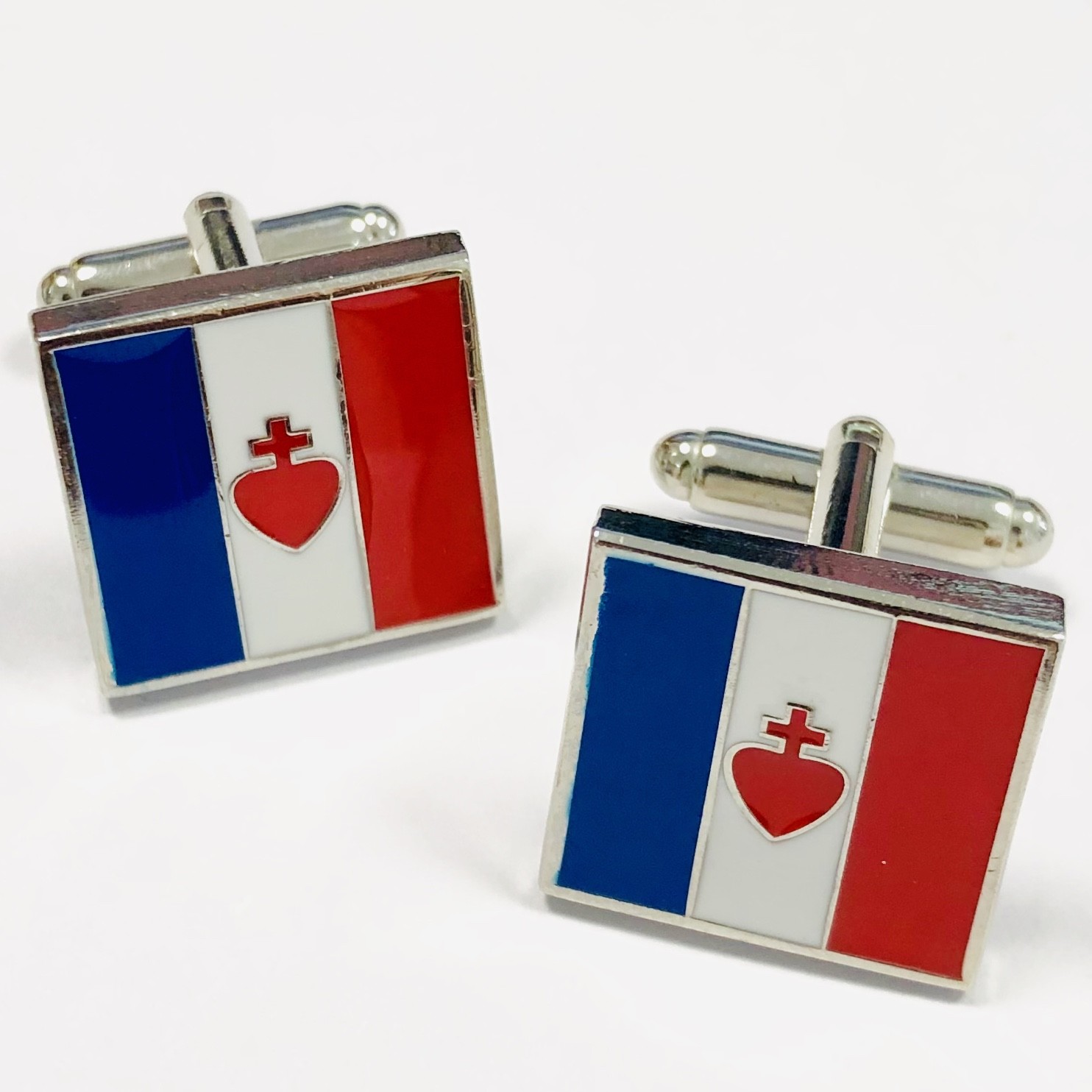 Shirts Shell Enamel Cufflinks / Gold Plated Mens Personalized Cufflinks