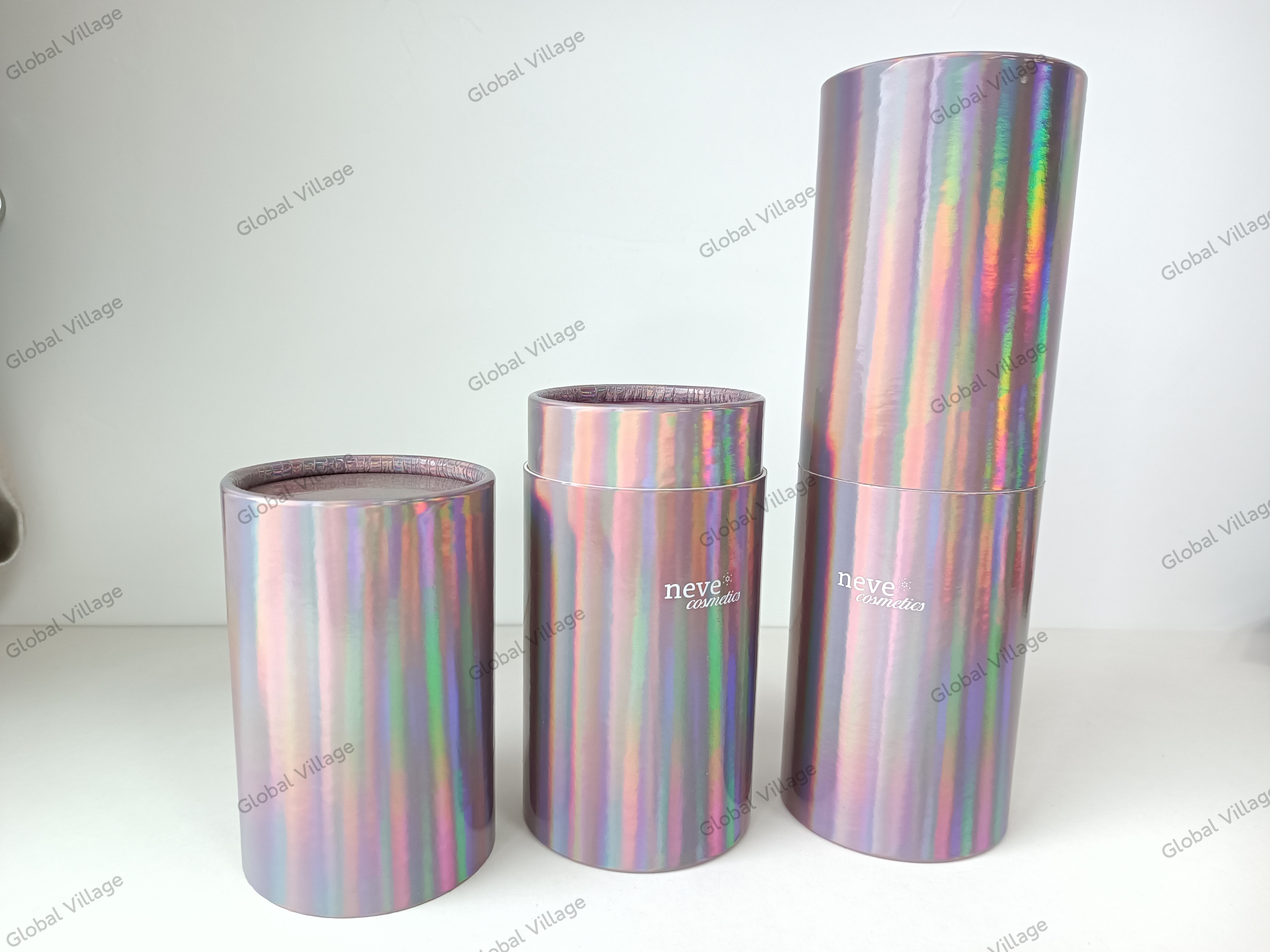 Brush Cardboard Dia 70mm Cylindrical Packaging Box Container 230mm Height