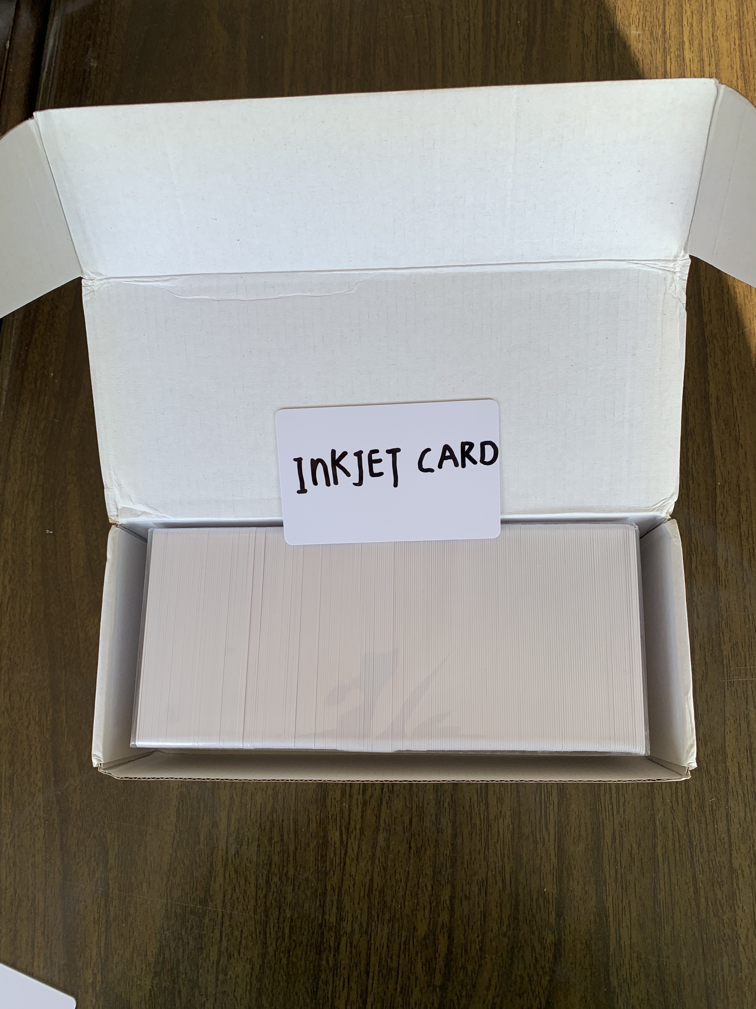 BLANK PVC INKJET PRINTABLE ID PVC Magnetic Strip CARD & 4442 4428 CHIP CARD FOR Epson & Canon inkjet printer from China