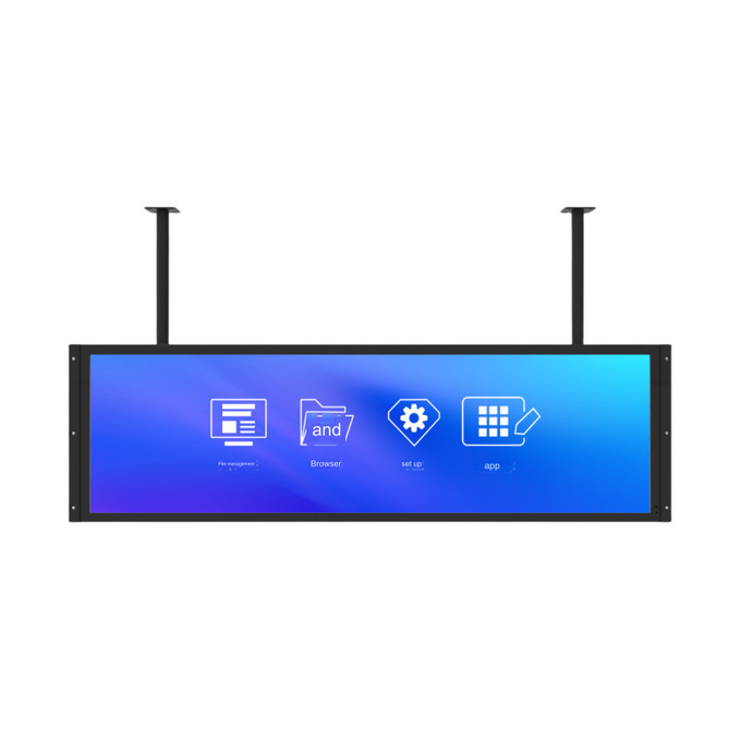 HDMI Small Wall Mounted Advertising Display Touch Screen Monitor 15.6 Inch