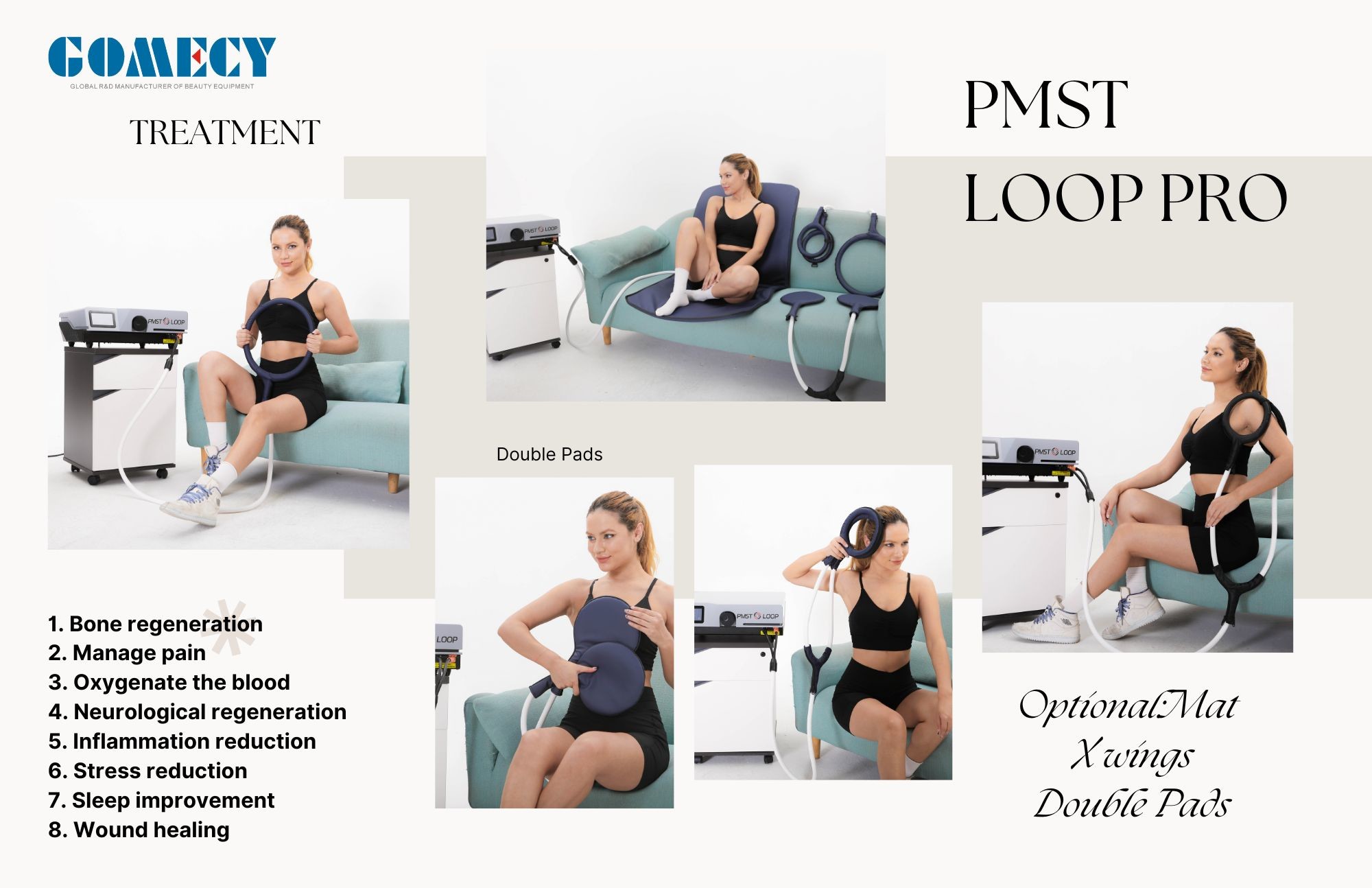 Desktop Physio Magneto PEMF Machine Physio Therapy Equipment PMST LOOP For Rehabilitation And Sport Injury