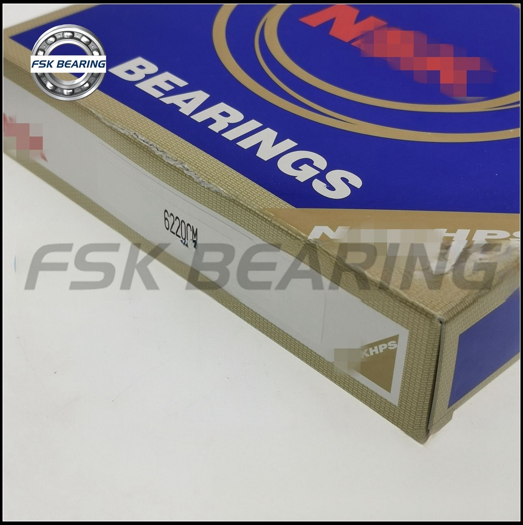 Open Type 6220CM 6220 Single Row Deep Groove Ball Bearing 100*180*34 mm Steel Cage