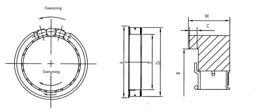 FWD332211BRB BRS BRB Motorcycle Clutch Bearing FWD332211BRS Freewheel One Way Clutch