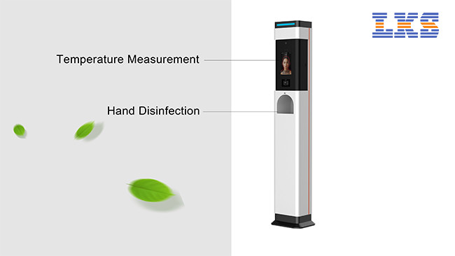 Face Recognition Temperature Automatic Hand Sanitizer Dispenser With Stand
