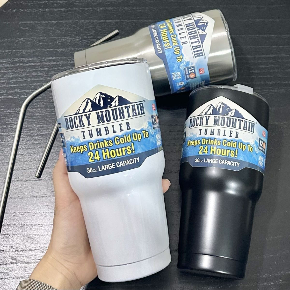 30oz Stainless Steel Cup Double Insulated Coffee Metal Cup Eco-Friendly