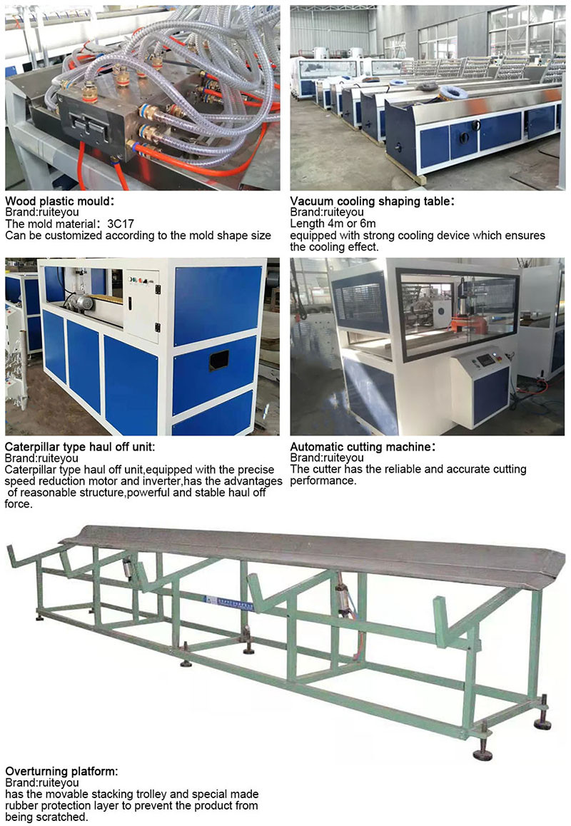330 To 390 Kg/H WPC Profile Extrusion Line PVC Wall Panel Production Line Extruder Making Machine
