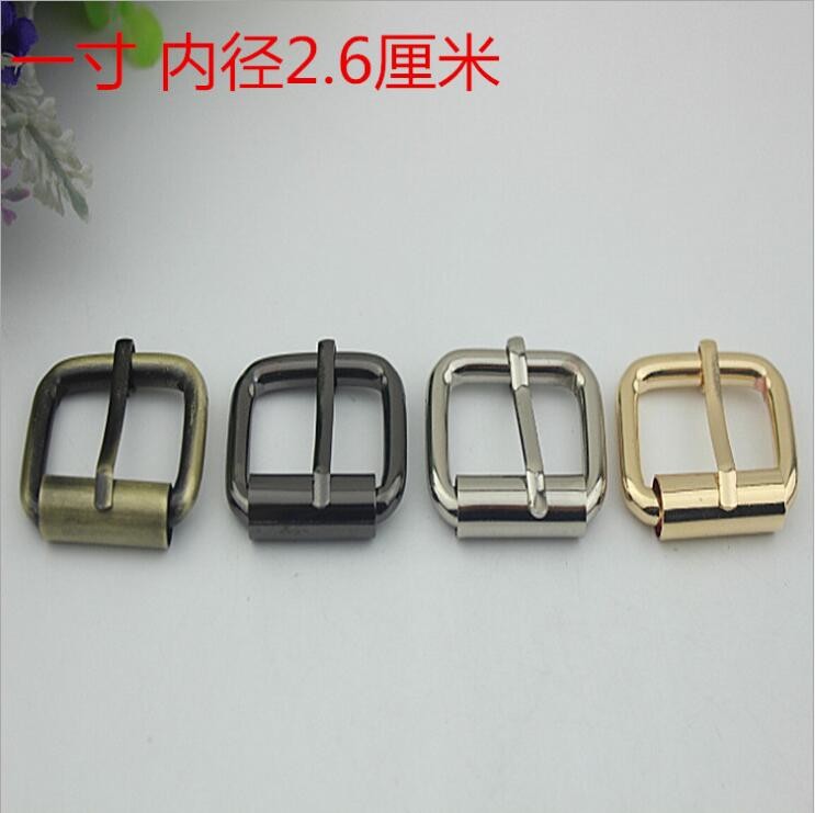 Bag Hardware 26 MM Iron Shiny Nickel Plating Roller Pin Buckle for handbag
