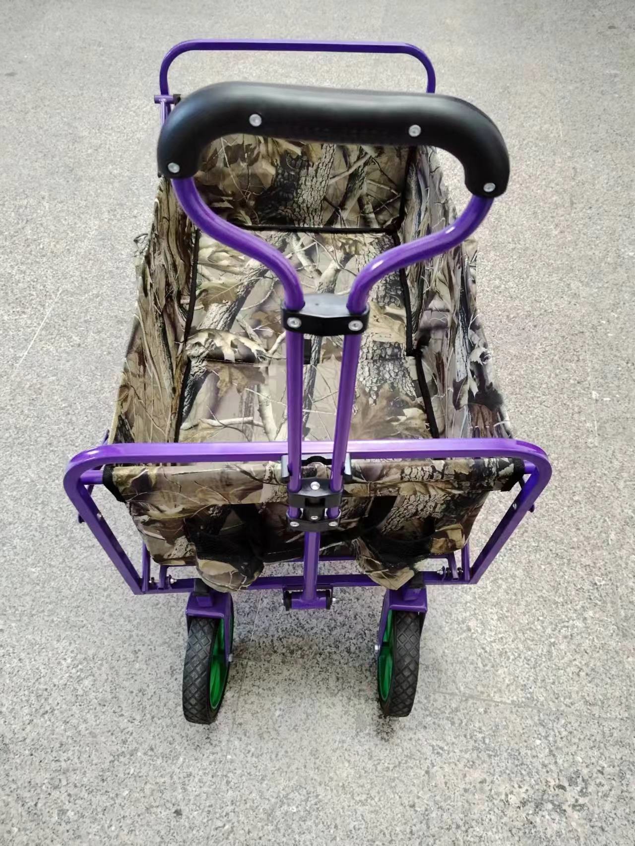 All Steel Frame Outdoor Camping Grocery Picnic Foldable Trailer