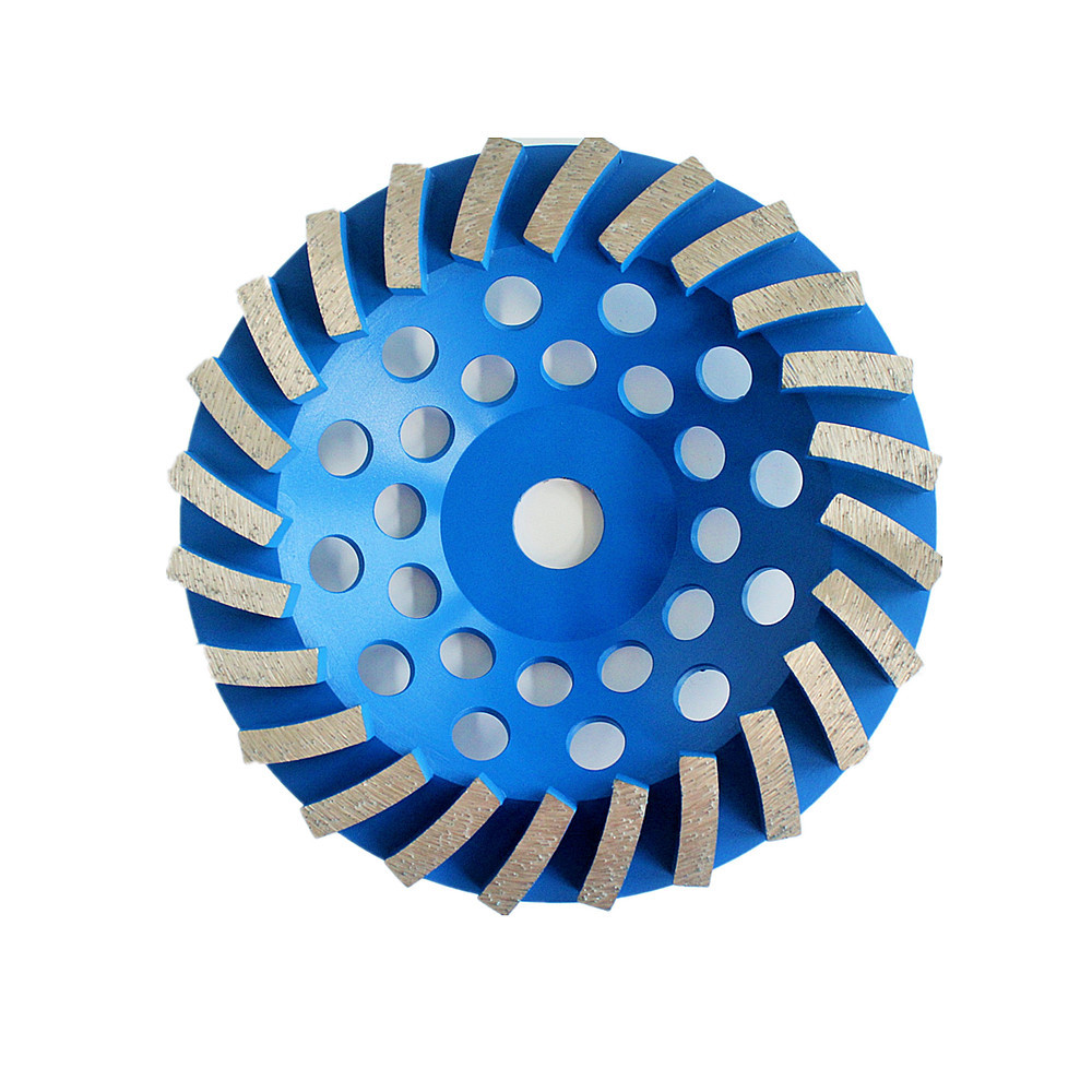 150mm Laser Welded Segmented Diamond Grinding Cup Wheel For Concrete , Stone, Building Material