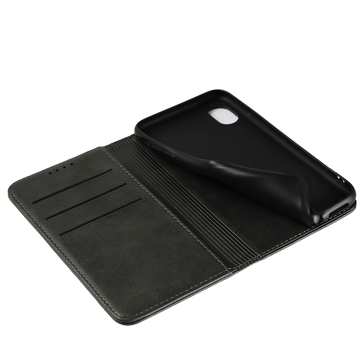 iPhone XS Wallet Case, Premium PU Leather Flip Cover[Kickstand Feature] For iPhone 6,7,8,X,XS,XS MAX,XR