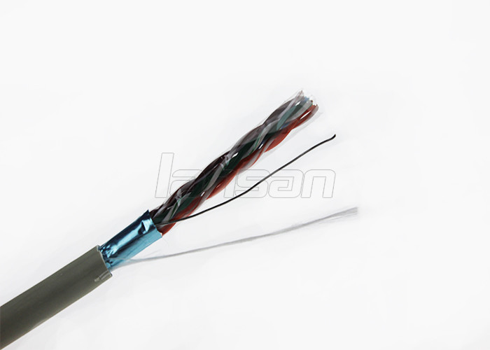 FTP BC Cat6 Lan Cable 0.57mm LSZH 305M/ Roll Solid Copper Al Foil
