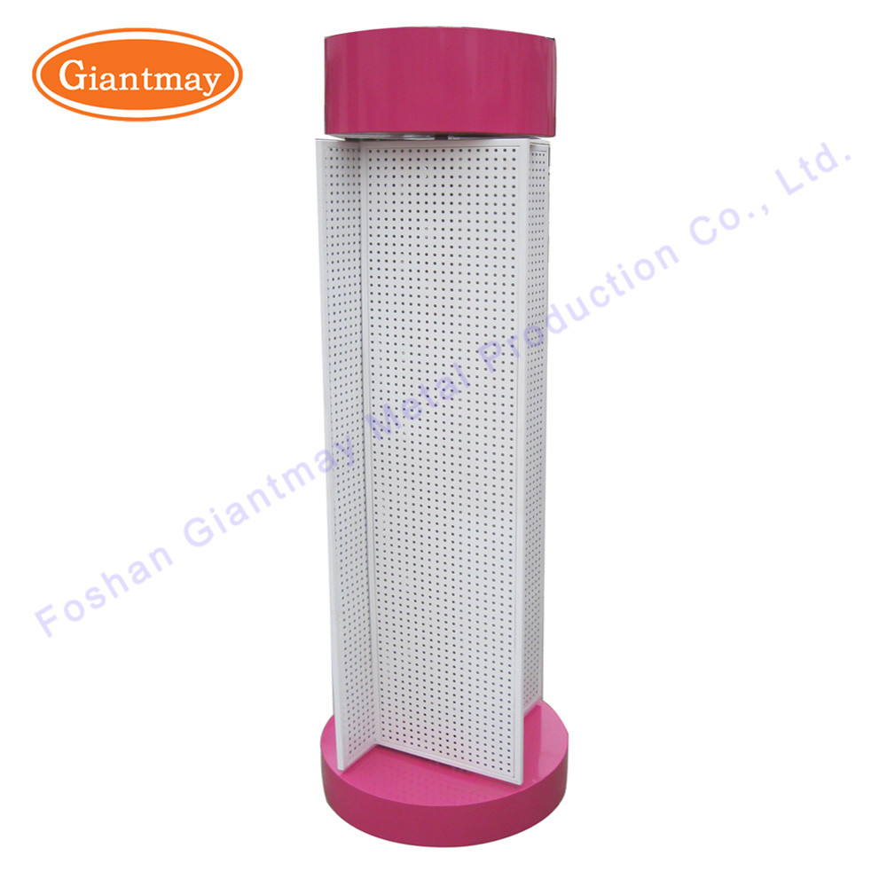 Metal Jewelry Floor Shelf Rotating Display Stand Turntable