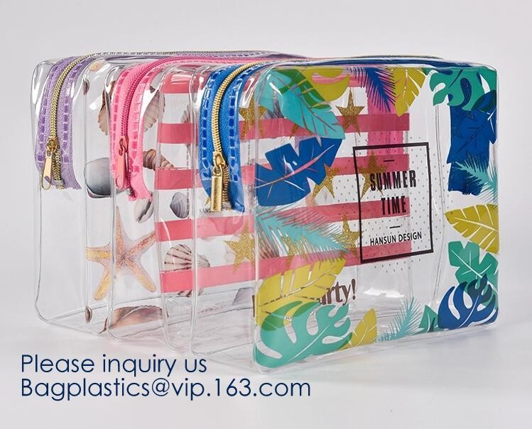 Toiletry Bag Cosmetic Bag Promotion Gift Bag for Travel,Eco-friendly Soft Plastic Frosted Cosmetic EVA Zipper Bags