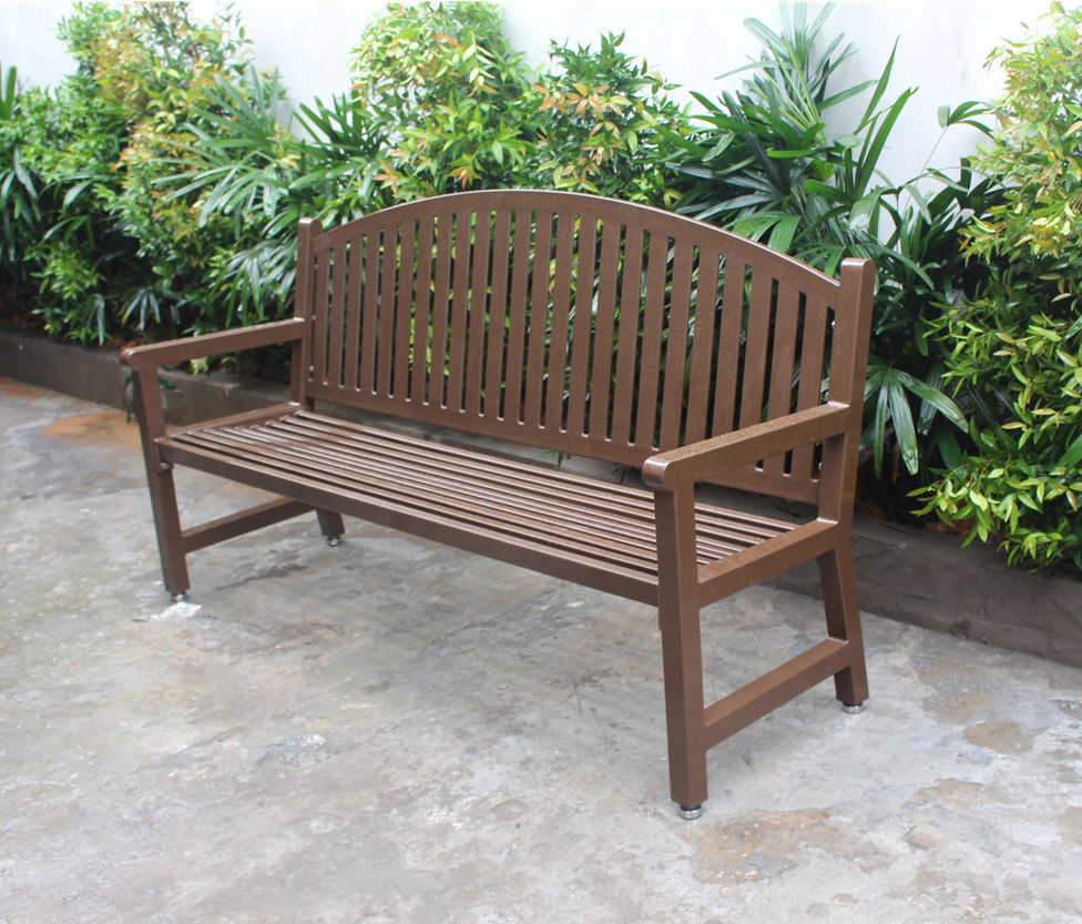 6 Feet Commercial Outdoor Metal Benches For Park Garden Community