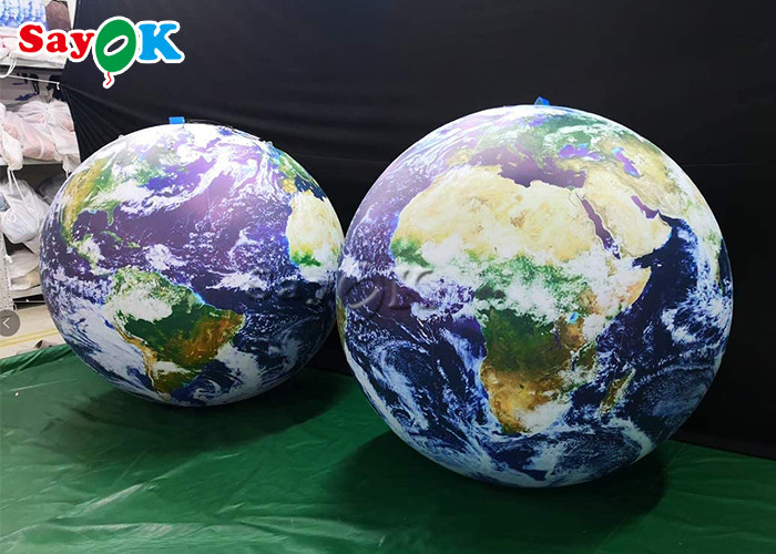 60'' Inflatable Lighting Decoration Hanging Blow Up Planets System