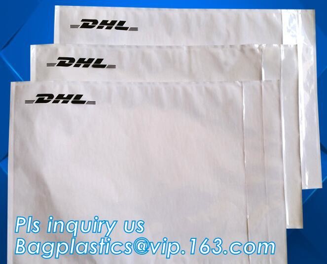 Clear Adhesive Back, Packing List / Shipping Label Envelope Pouches, seal envelope courier bag express custom mailing ba