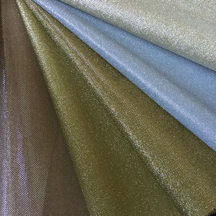 Synthetic Zarina Sparkle Glitter Fabric Solid Color 7 Mixed Color Multi Application