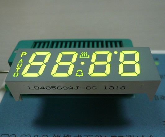 Ultra White Custom LED Display , 4 Digit Seven Segment Display Common Anode For Oven Timer