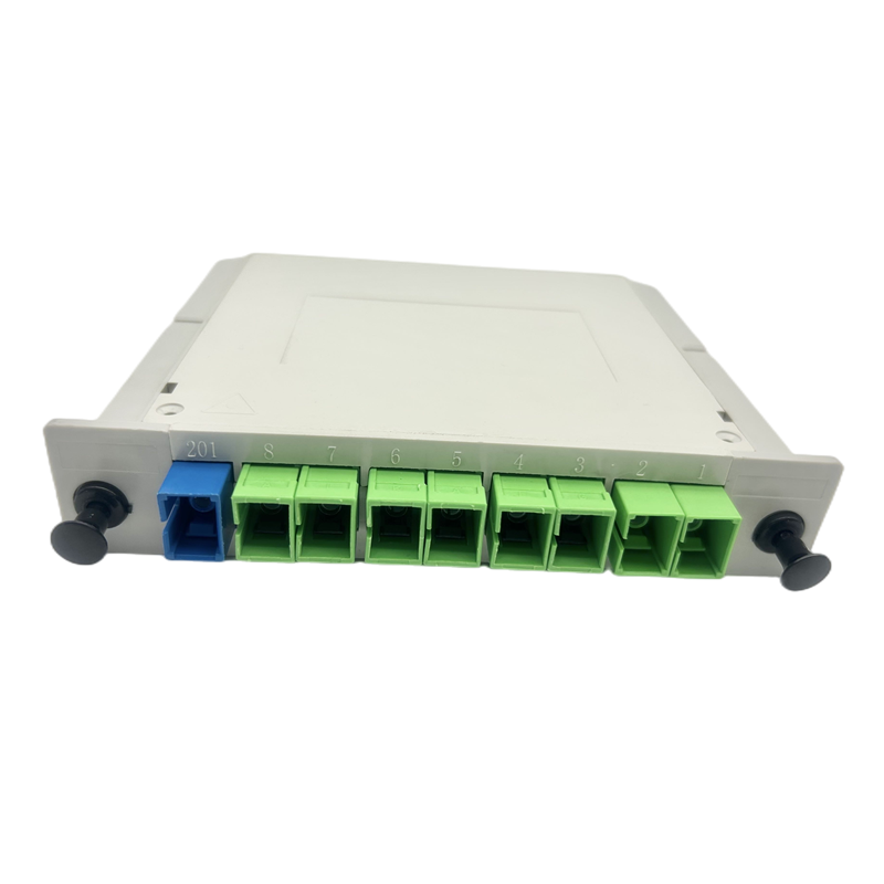 FTTH Fiber Optic Equipment 1x4 1x8 1x16 1X32 SC APC UPC G657A PLC Splitter with Connector