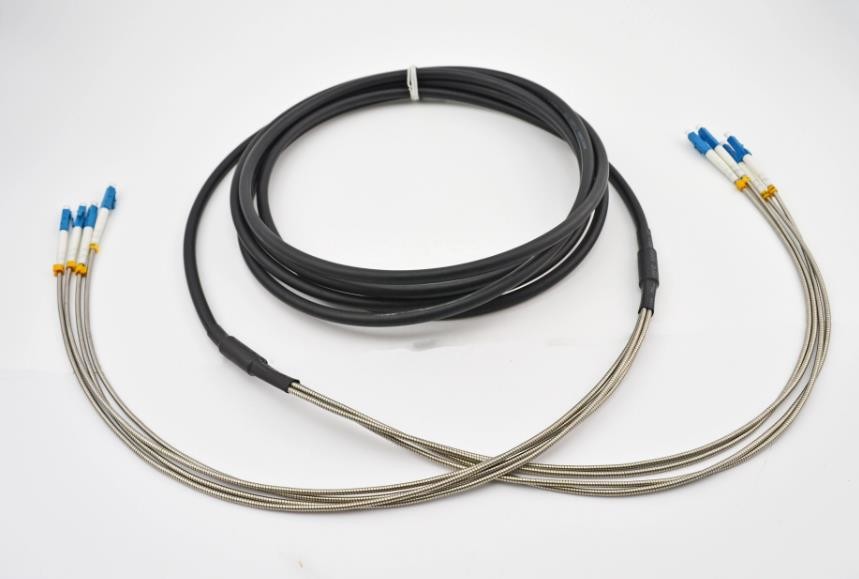 Waterproof Fiber Cable Assembly PDLC ODVA Connector To SC Fiber Cable G657A