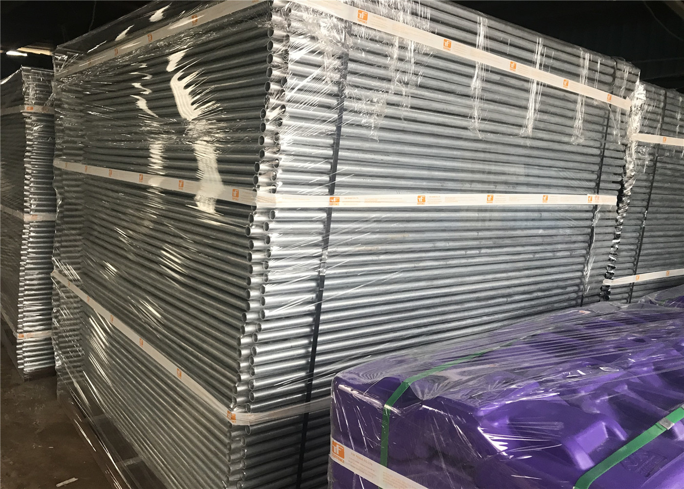 Hot Dipped Galvanized Temporary Fencing Panels OD 38mm wall thick 1.5mm Mesh 60mm x 150mm diameter 4.00mm
