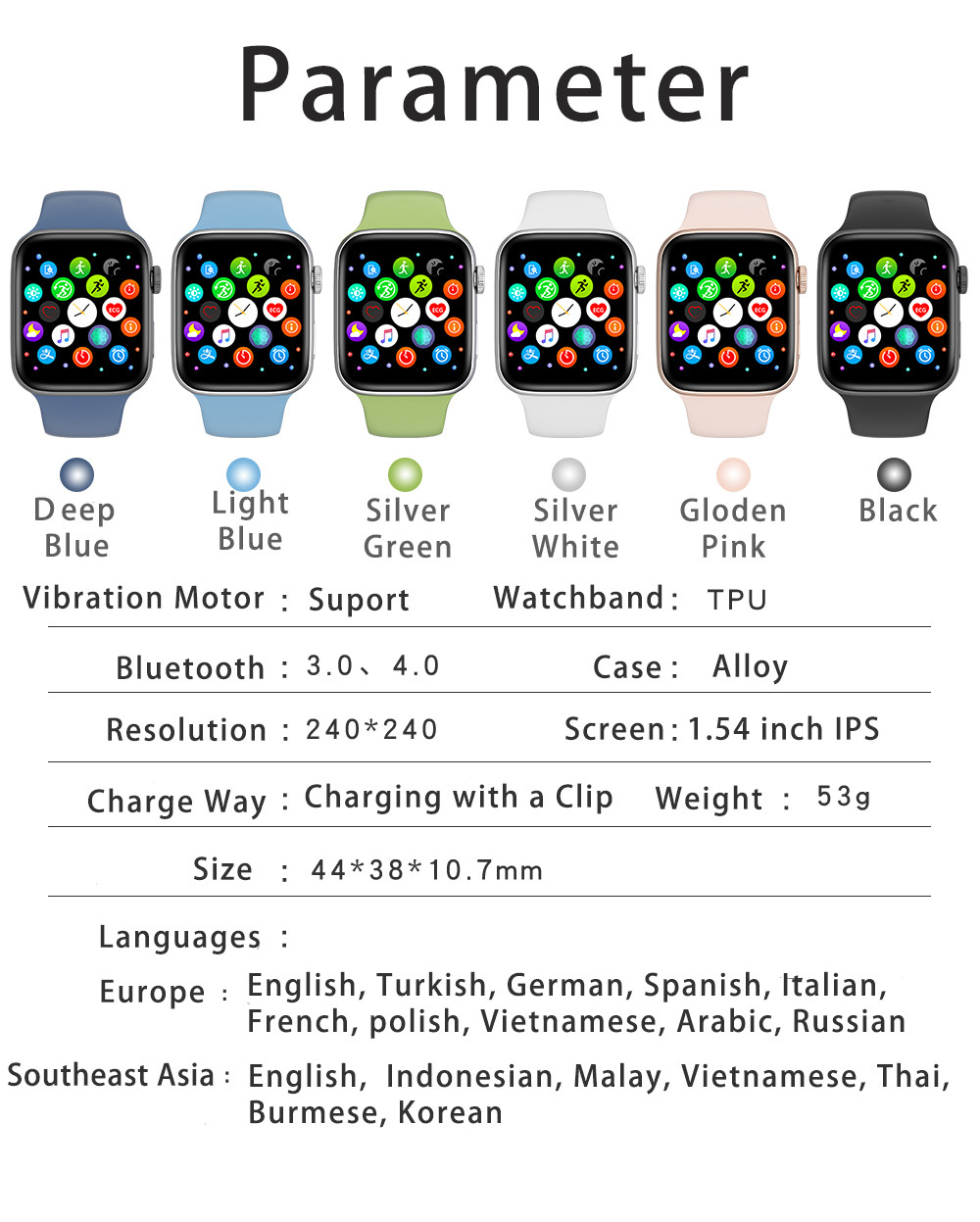 FT30 Pro DIY Wallpaper Iwo 12 Smartwatch Bluetooth Calling