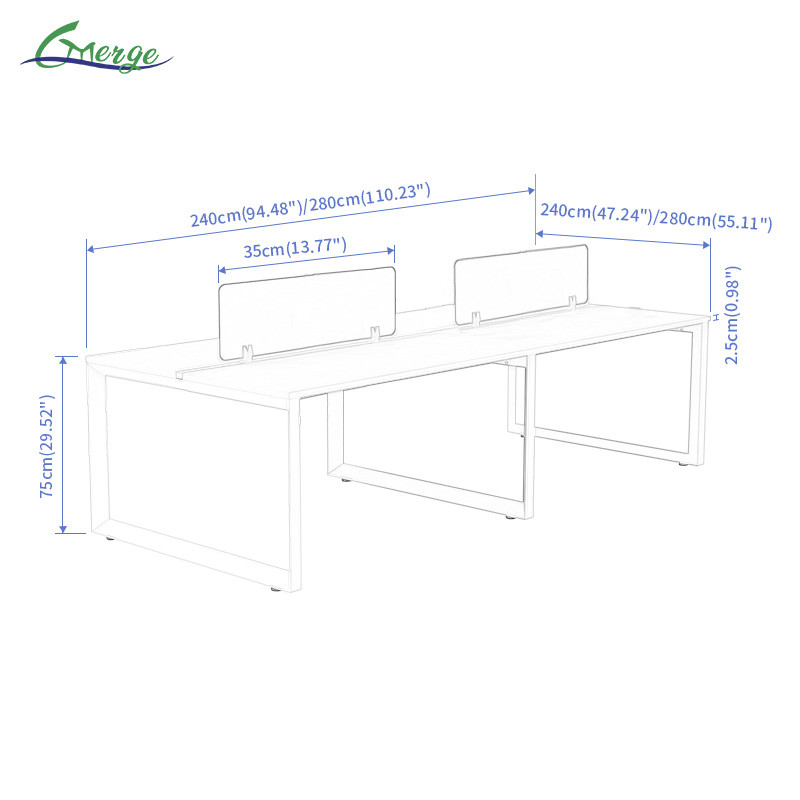 Open Space Modular 4 Person Workstation Office Desk Furniture Design Work Office Table Call Center Office Furniture Cubicle Office Workstation Desk