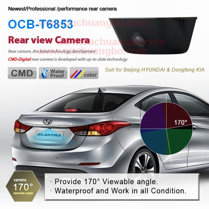 Ouchuangbo Night vision CCD HD Car rear view Special backup camera Beijing Hyunda /Dongfeng Kia OCB-T6853