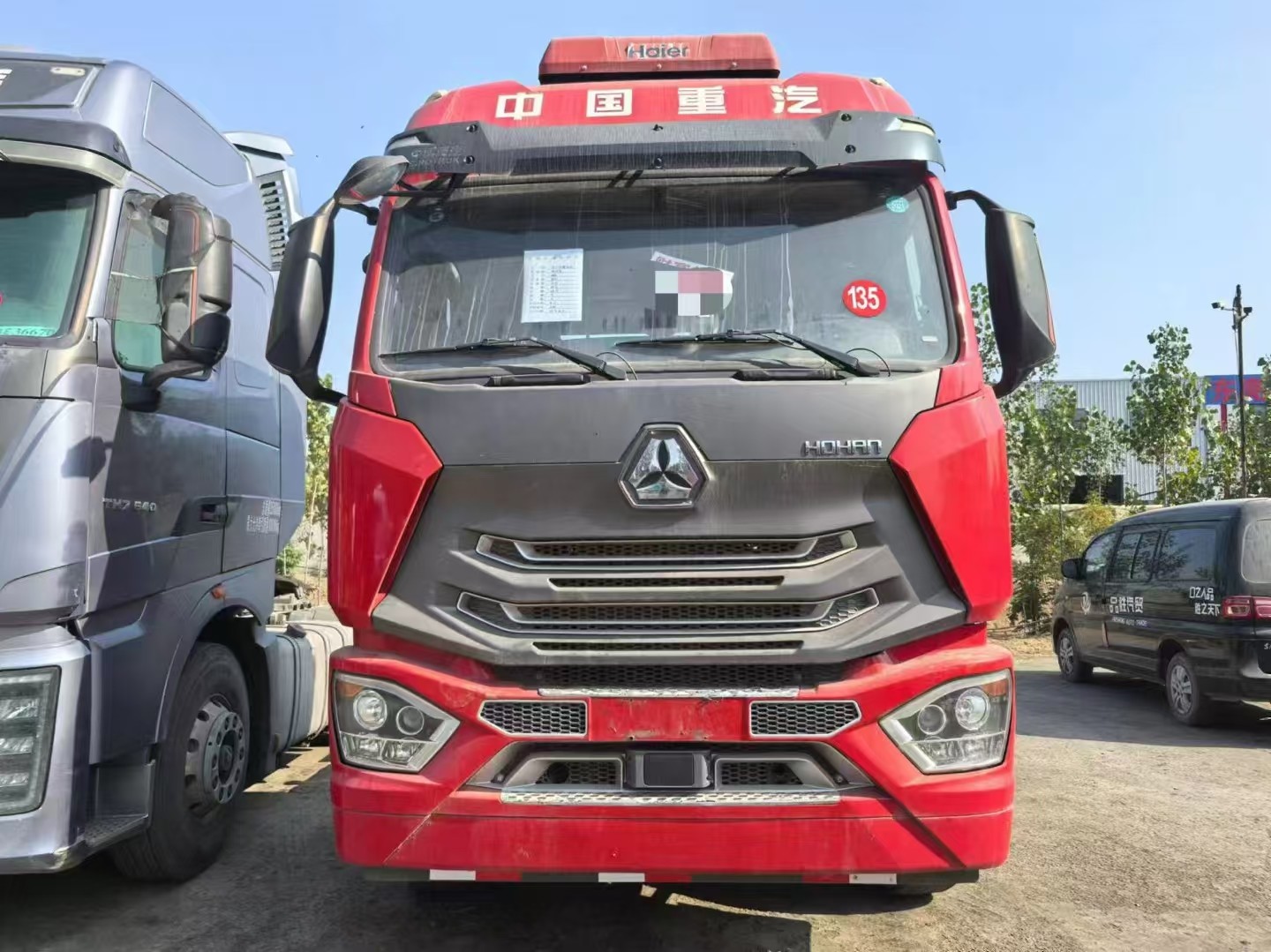 Used Tractor Trucks Head 10 Tyre Sinotruk Hohan N7G 2021 Year Trailer Truck Man Engine 480hp