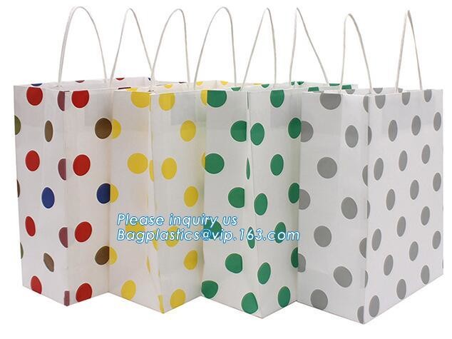 Customized made cheap paper twisted handles white kraft paper bags,wine paper bag with handle wholesale bagplastics pack