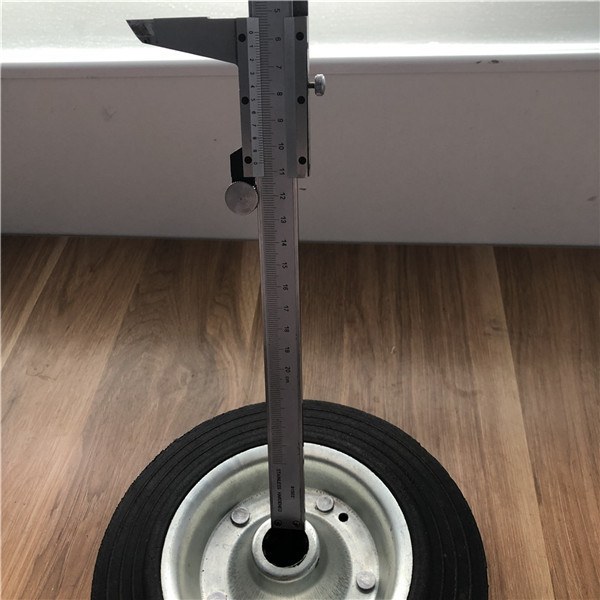 8x2 Solid Rubber Wheels For Trolleys Steel Hub Solid Rubber Tires For Dolly