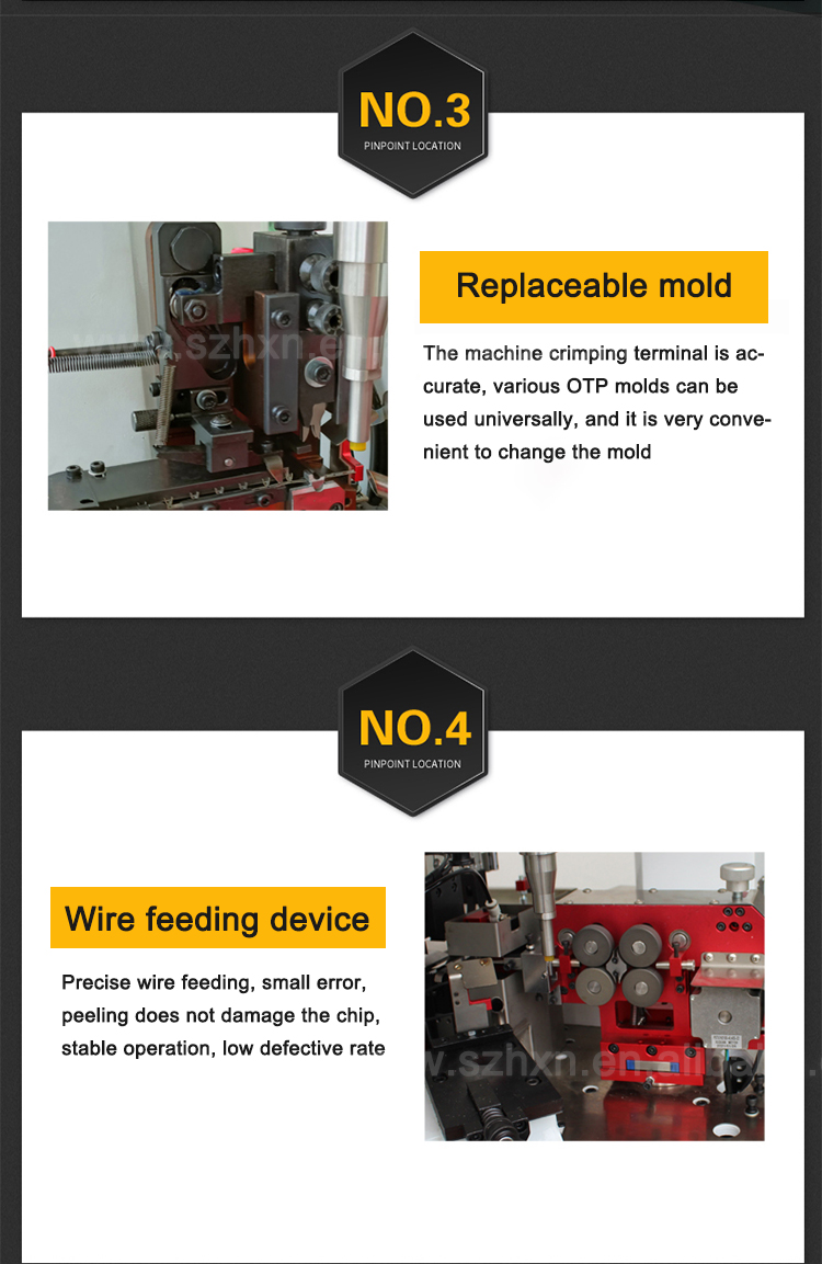 Versatile Copper Cable Wire Processing Machine Applicator for AWG16-AWG30 Wire Range